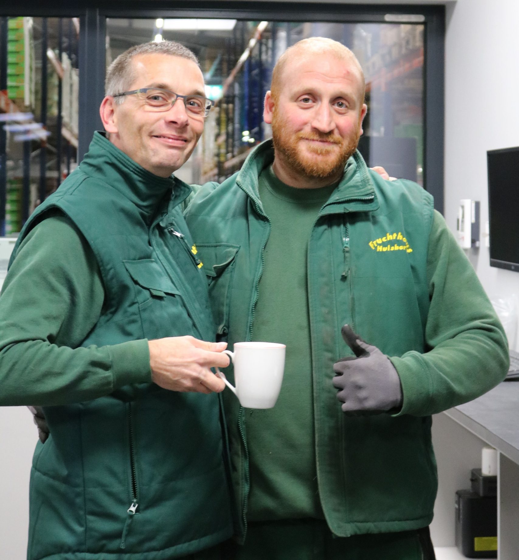 Teamarbeit im Lager von Fruchthaus Hulsberg