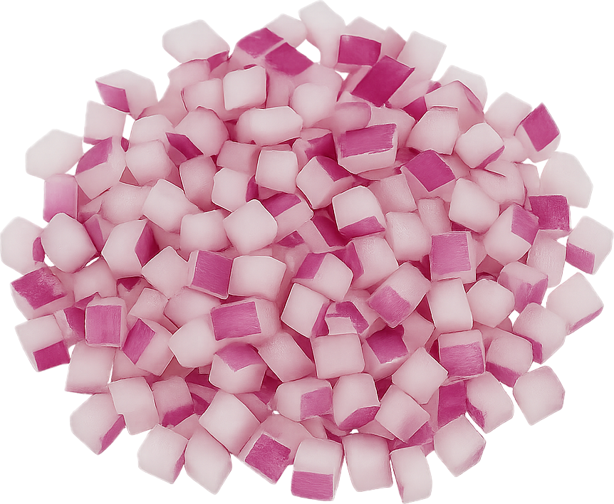 Zwiebelwürfel rot 5x5