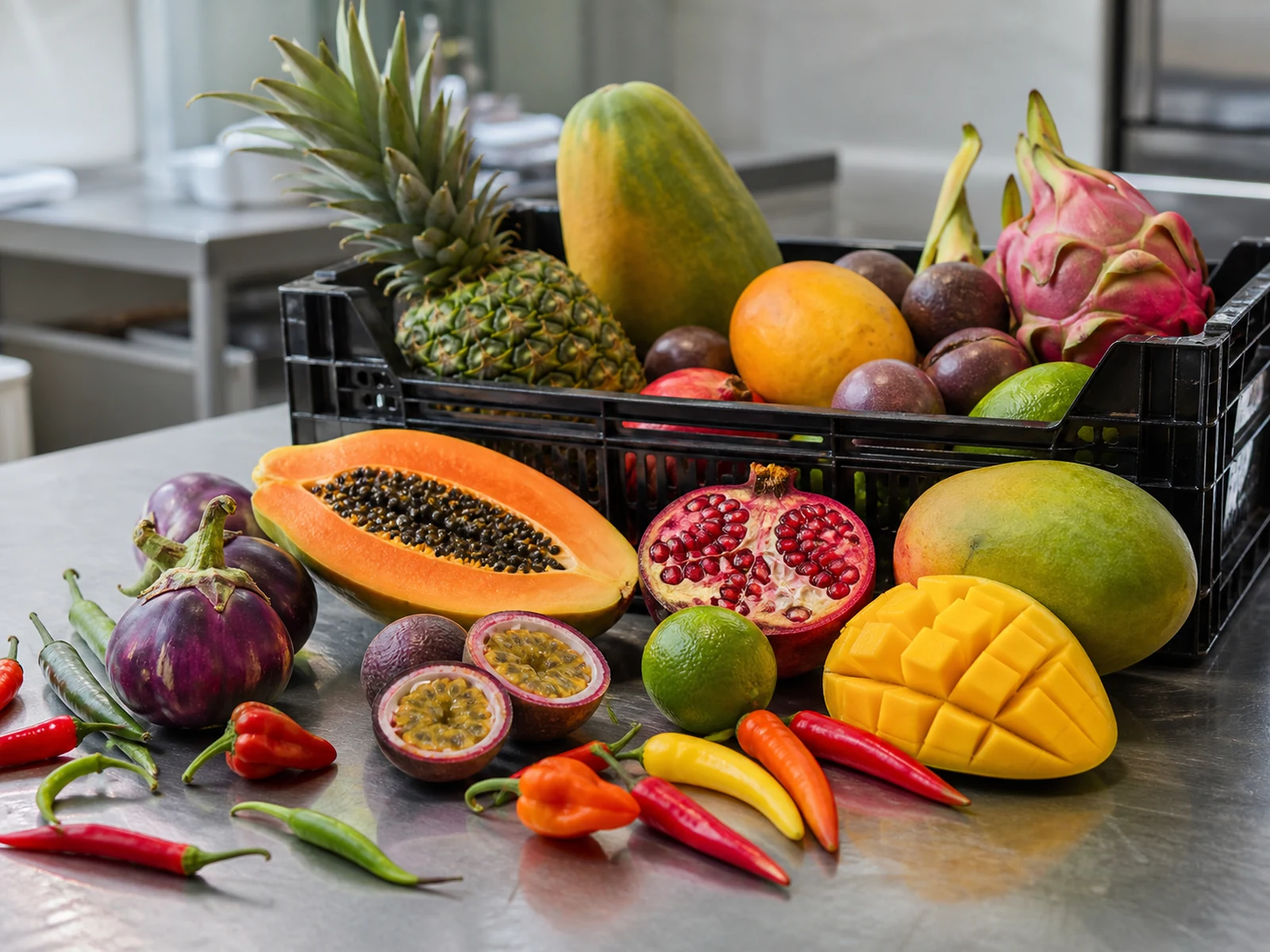 Exotische Früchte und besondere Gemüsesorten für kreative Profiküchen