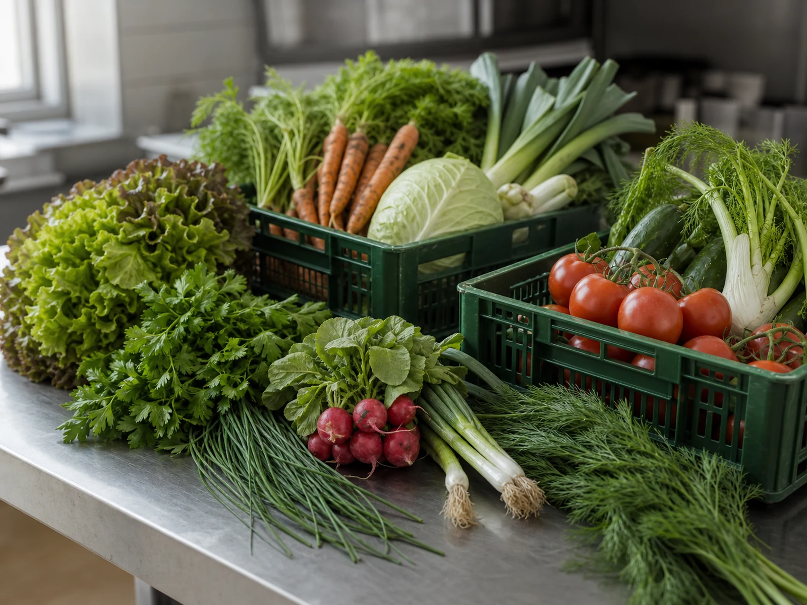 Frisches Gemüse, Salate und Kräuter für Gastronomie und Großküchen